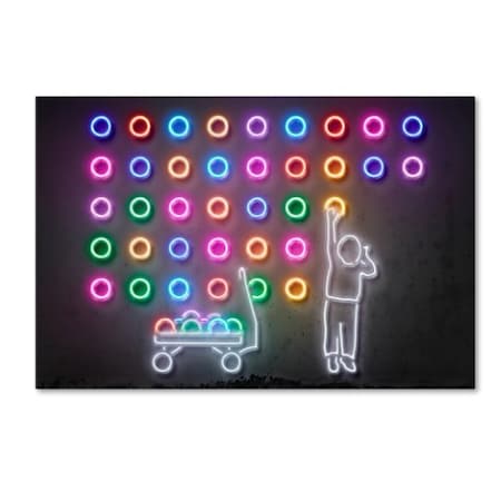 Trademark Fine Art Octavian Mielu 'Dots' Canvas Art, 12x19 ALI17198-C1219GG